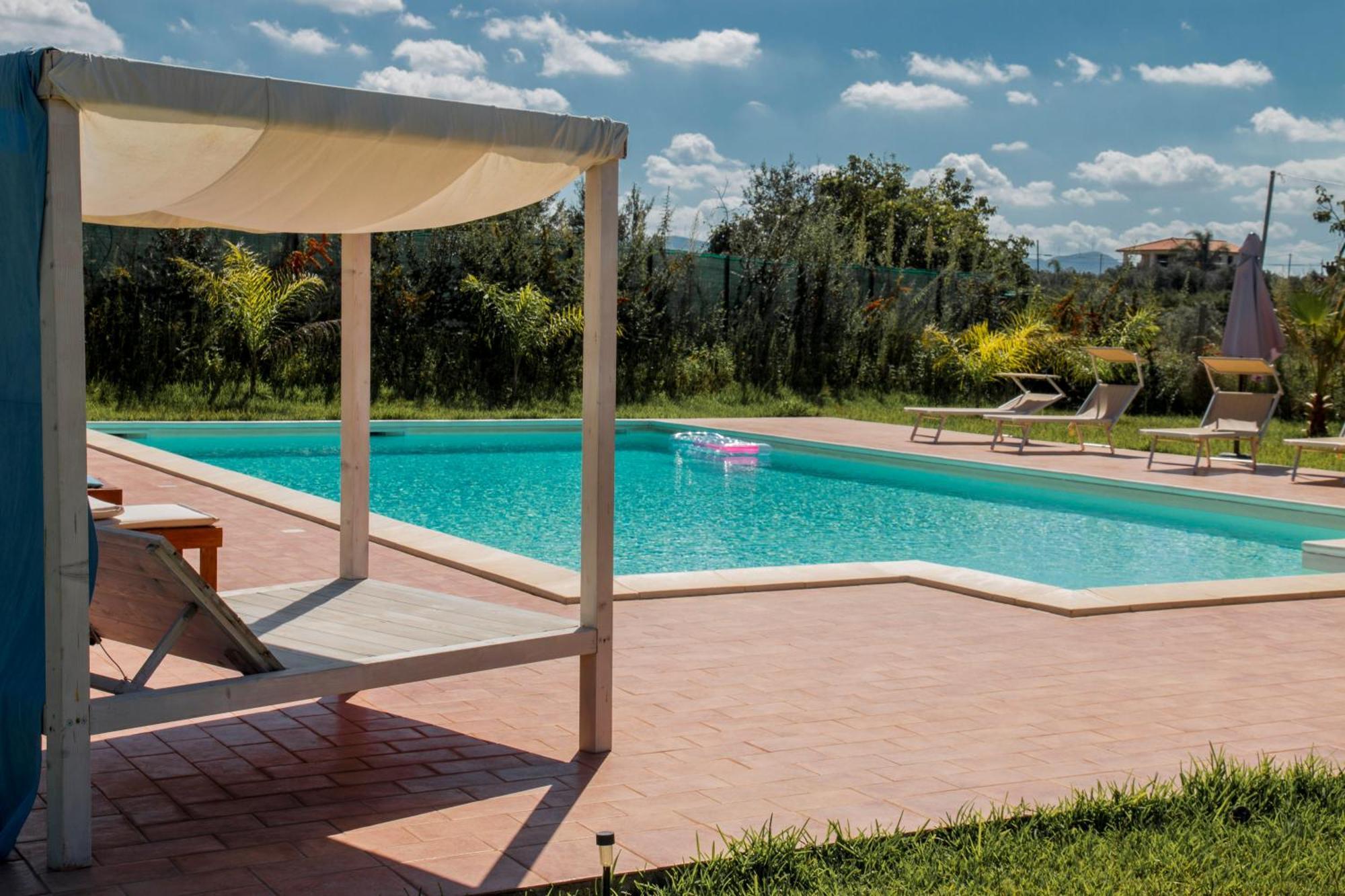 Villa Con Piscina Casale Di Gio Nel Golfo Di Castellammare Партинико Экстерьер фото