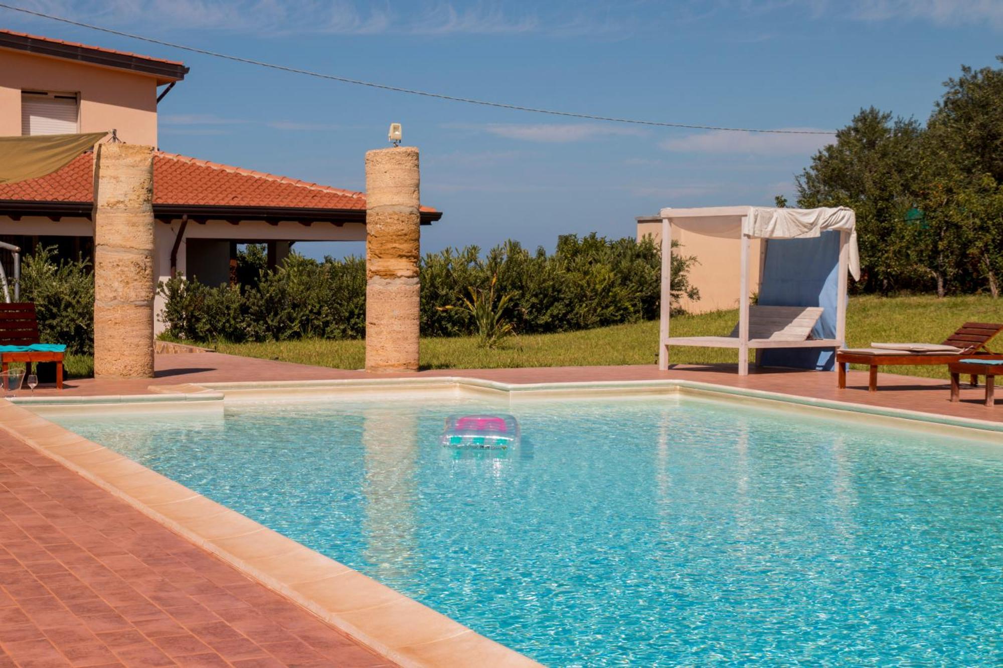 Villa Con Piscina Casale Di Gio Nel Golfo Di Castellammare Партинико Экстерьер фото